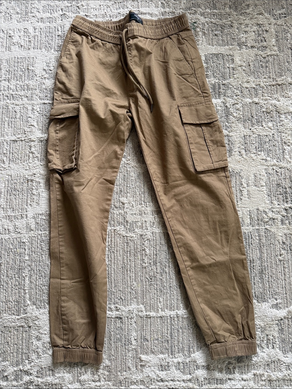 Woman’s  Cargo Jogger Pants in Khaki - Casual Utility Style